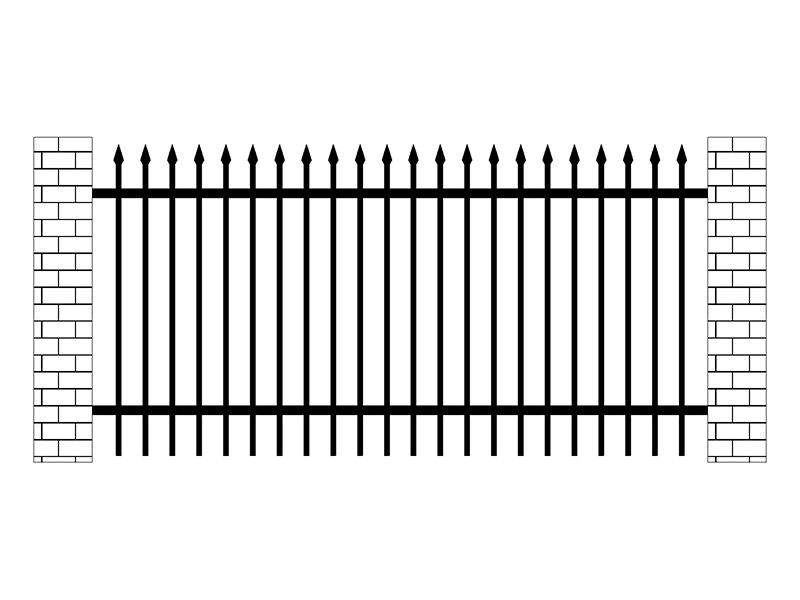 廠區(qū)鋅鋼圍欄圖片