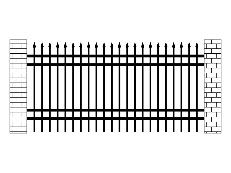 小區(qū)鋅鋼圍欄圖片5