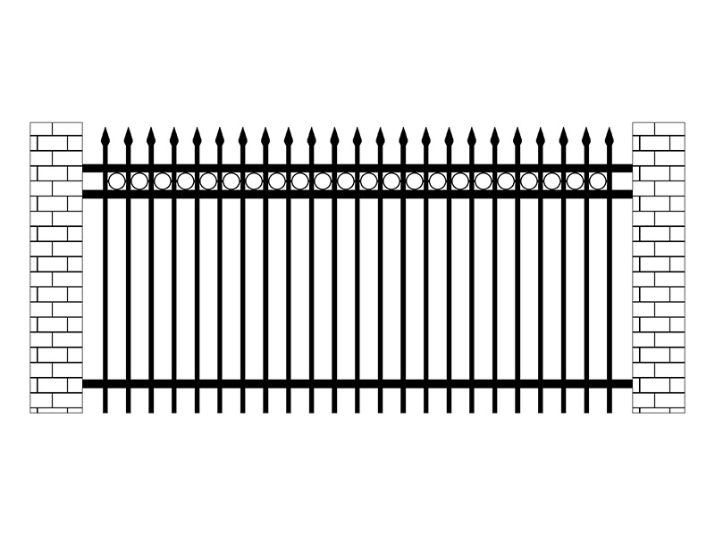 小區(qū)鋅鋼圍欄圖片10
