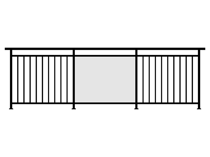 鋅鋼玻璃護(hù)欄4